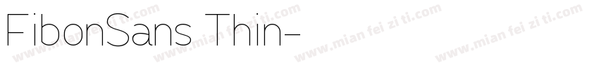 FibonSans Thin字体转换